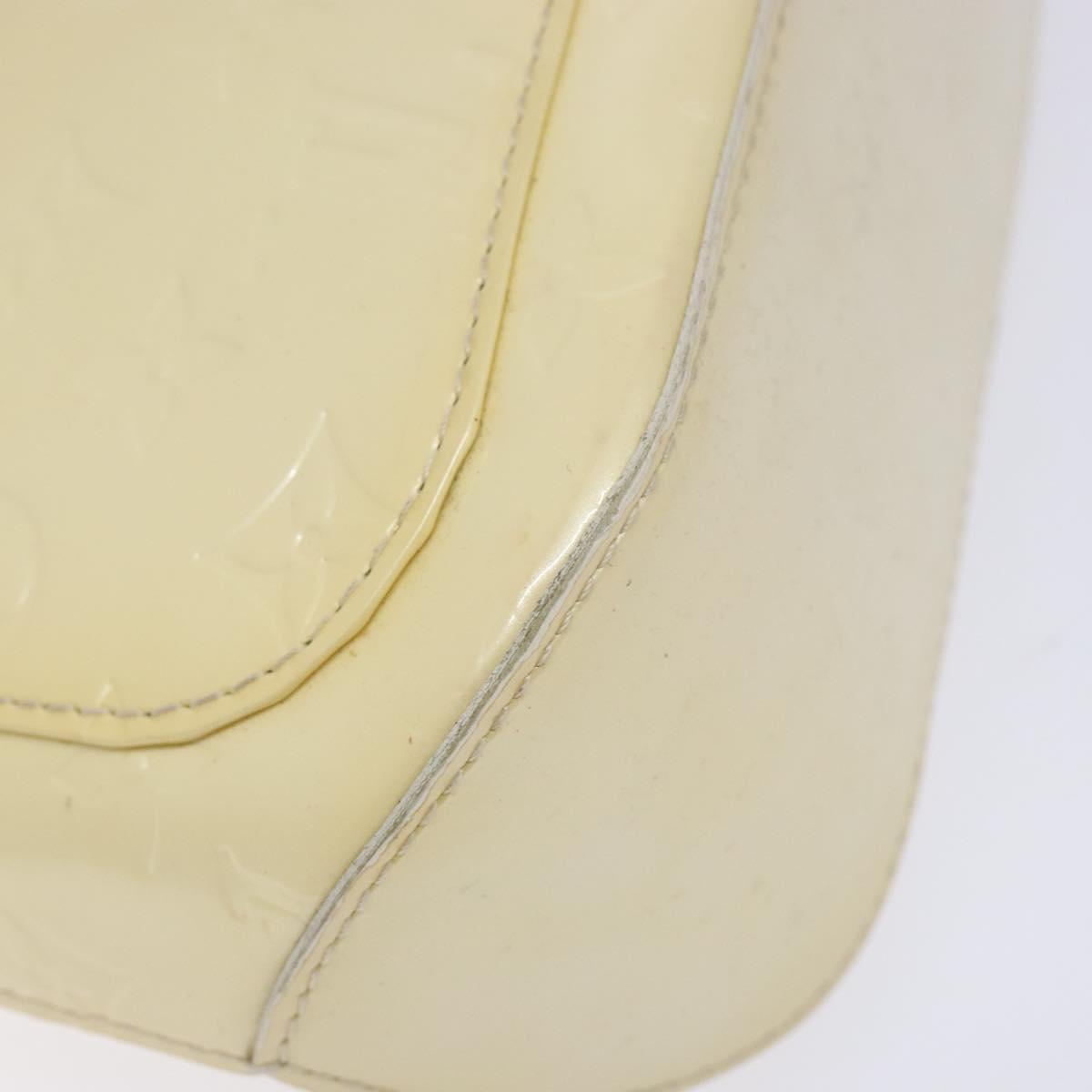 LOUIS VUITTON Monogram Vernis Minna Street Shoulder Bag Perle M91509 Auth sw1083