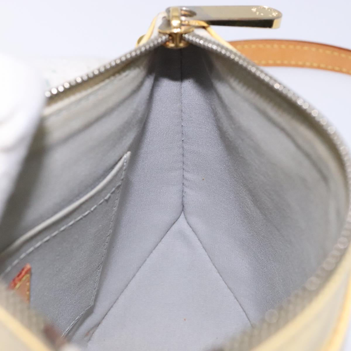 LOUIS VUITTON Monogram Vernis Minna Street Shoulder Bag Perle M91509 Auth sw1083