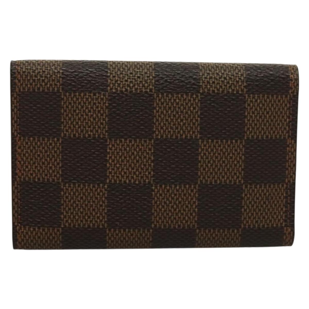 LOUIS VUITTON Damier Ebene Multi Cles 6 Key Case N62630 LV Auth sw1088