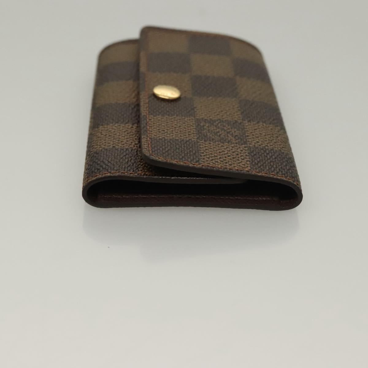 LOUIS VUITTON Damier Ebene Multi Cles 6 Key Case N62630 LV Auth sw1088