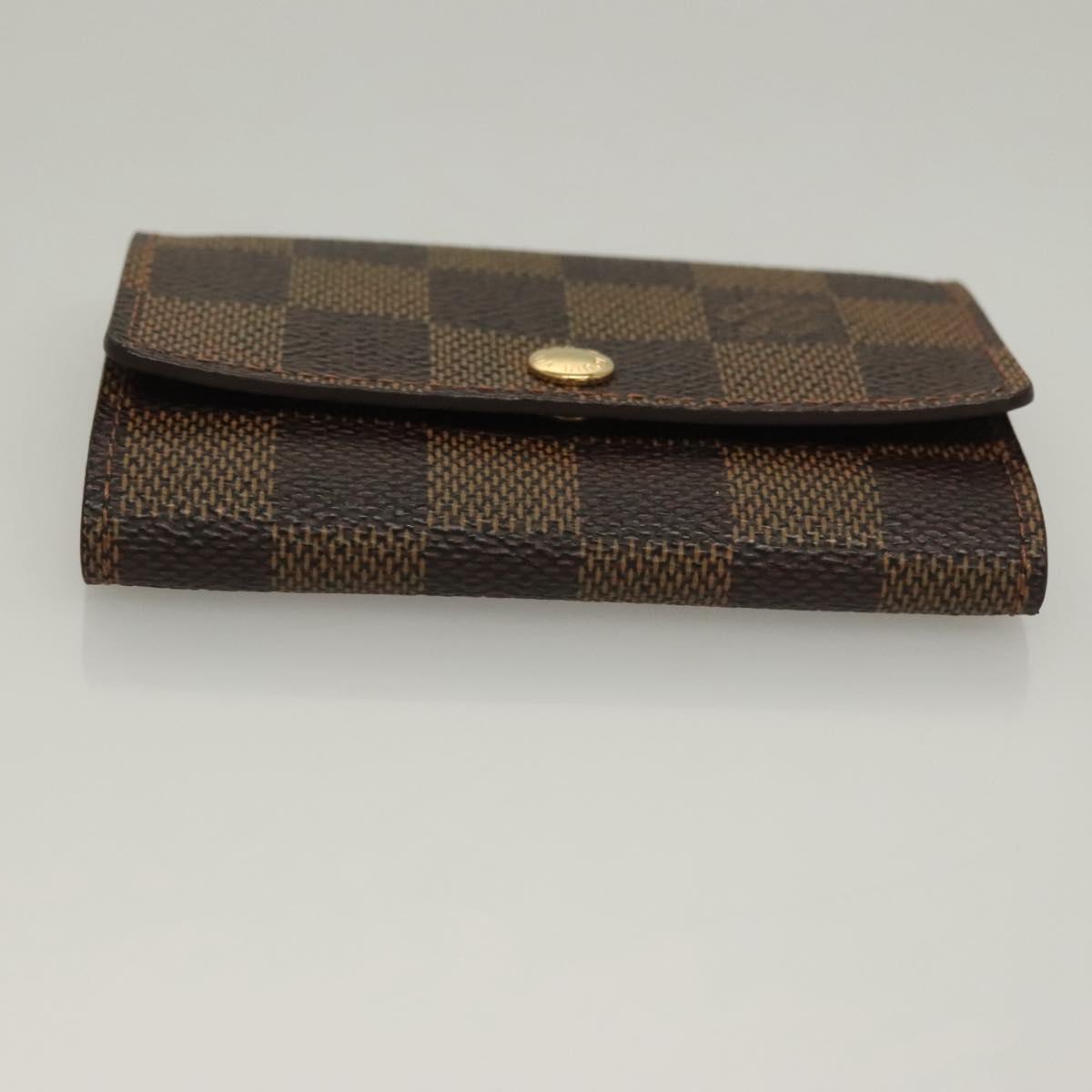 LOUIS VUITTON Damier Ebene Multi Cles 6 Key Case N62630 LV Auth sw1088