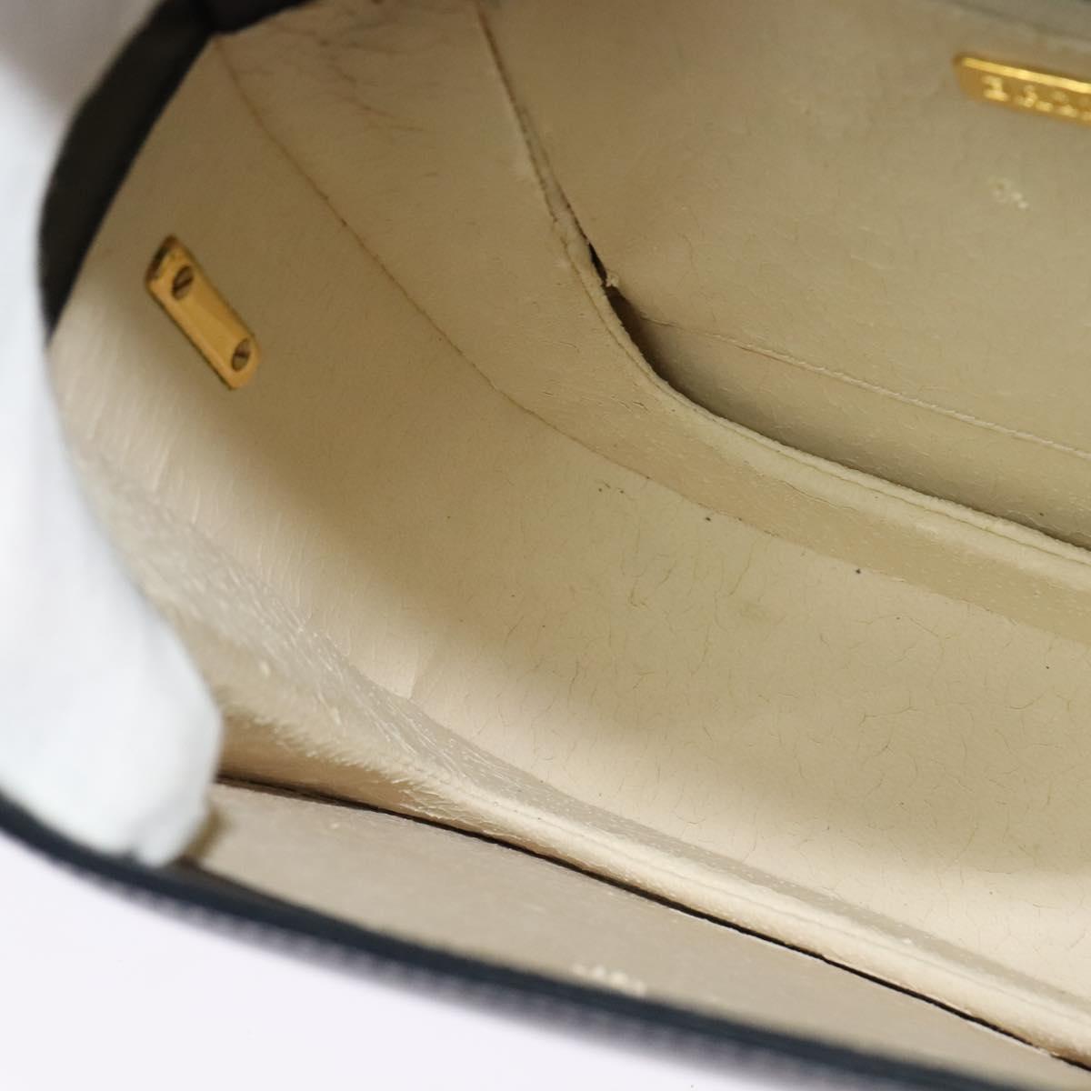 BALLY Shoulder Bag Leather Black Gold Auth sw1097