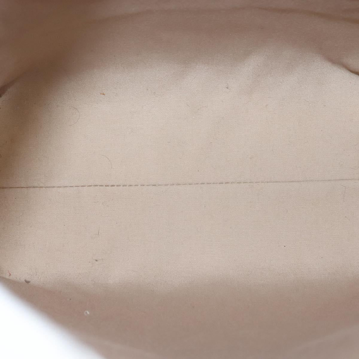 LOUIS VUITTON Monogram Vernis Reade MM Hand Bag Beige M91141 LV Auth sw1119
