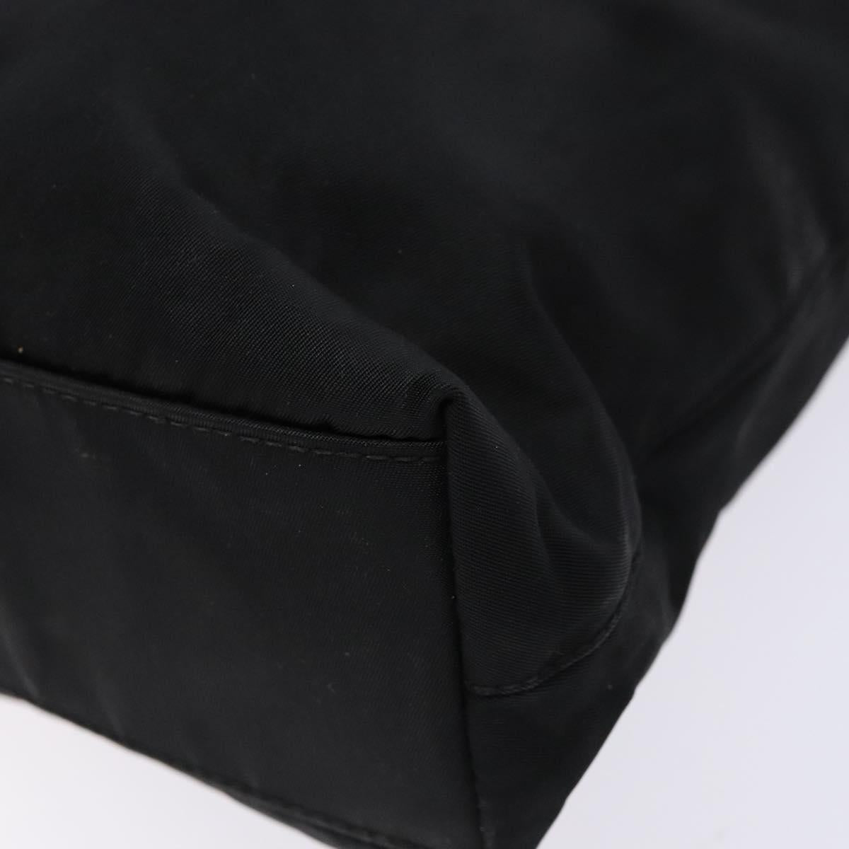 Christian Dior Maris Pearl Tote Bag Nylon Black Auth sw1127