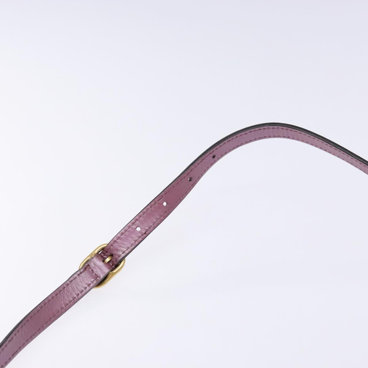 GUCCI Micro GG Canvas Guccissima Bag Leather Pink Gold 309538 Auth sw1136