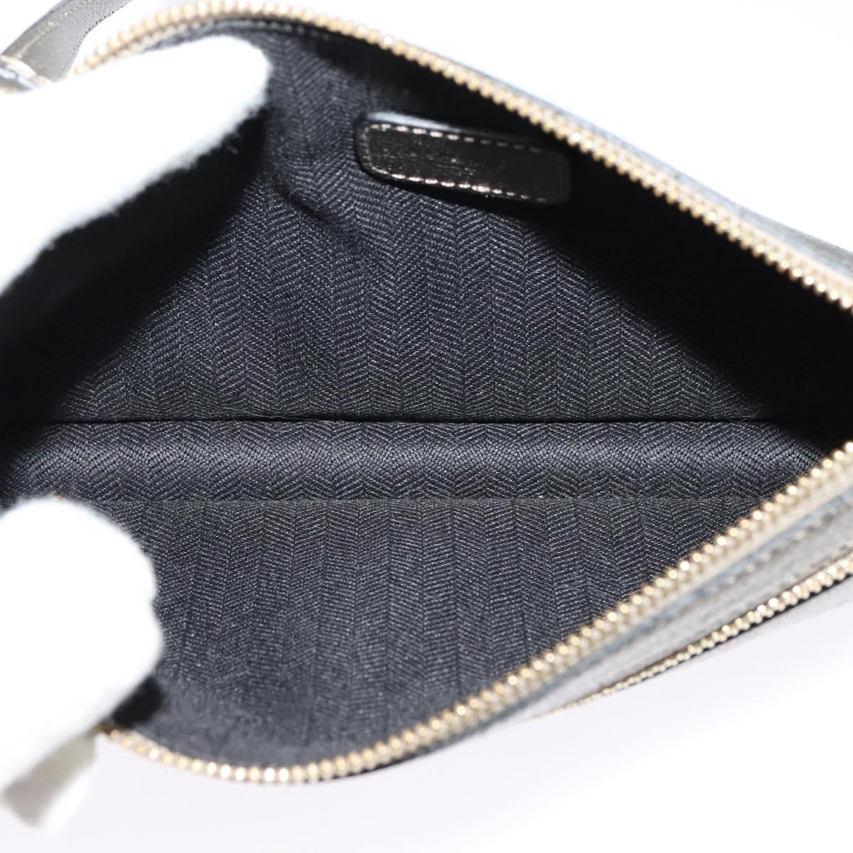LOEWE Shoulder Pouch Leather Gold Auth sw1137