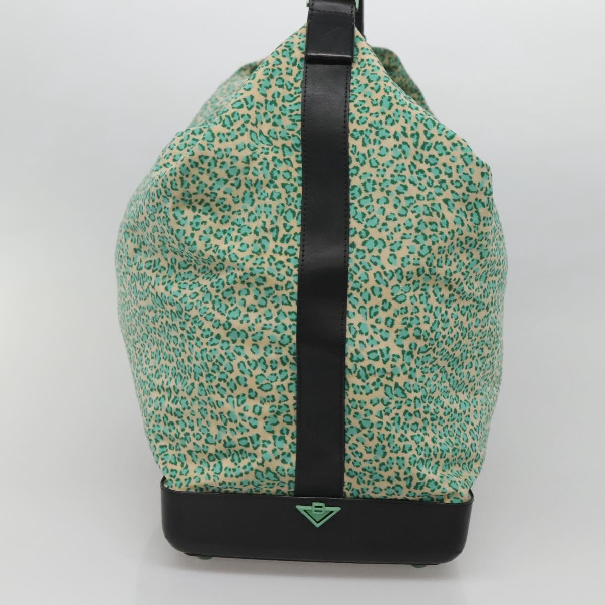 BOTTEGA VENETA Shoulder Bag Nylon Green Auth sw1158