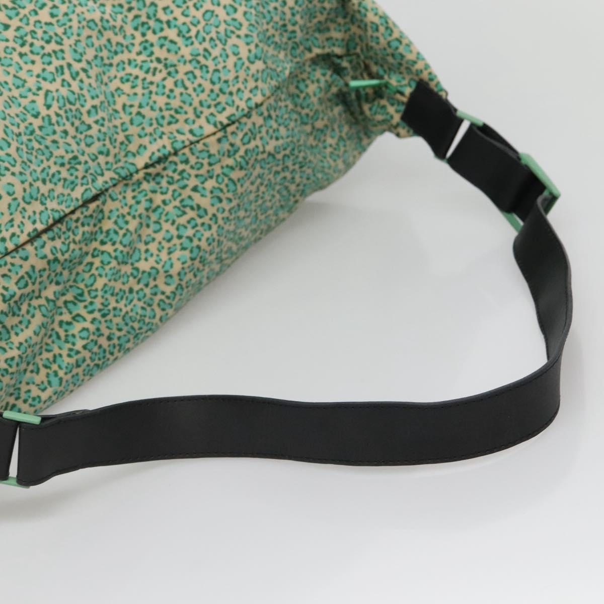 BOTTEGA VENETA Shoulder Bag Nylon Green Auth sw1158