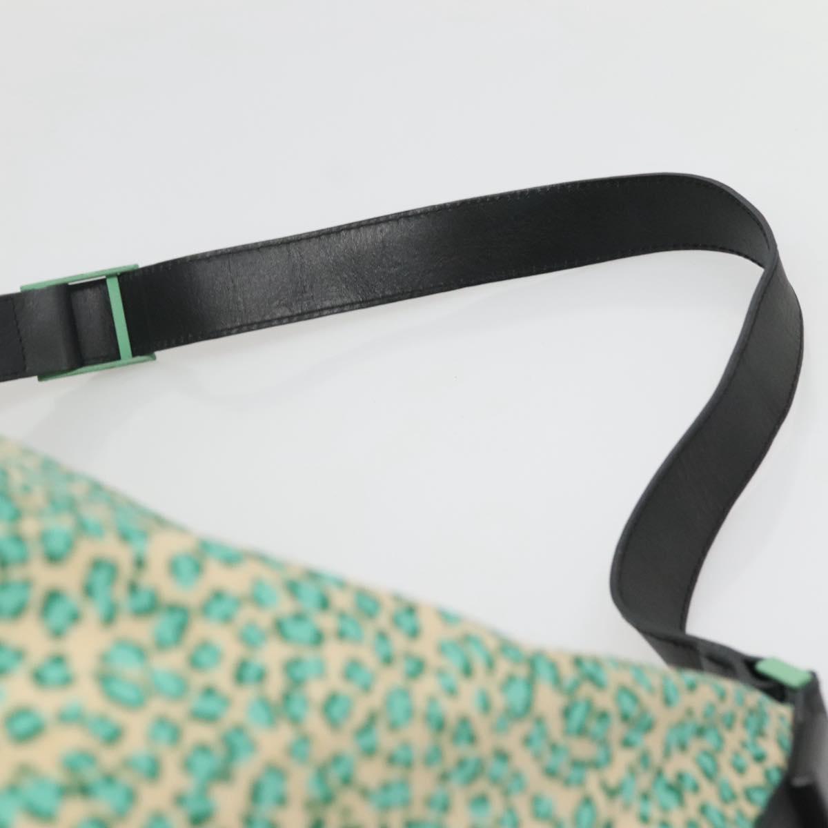 BOTTEGA VENETA Shoulder Bag Nylon Green Auth sw1158