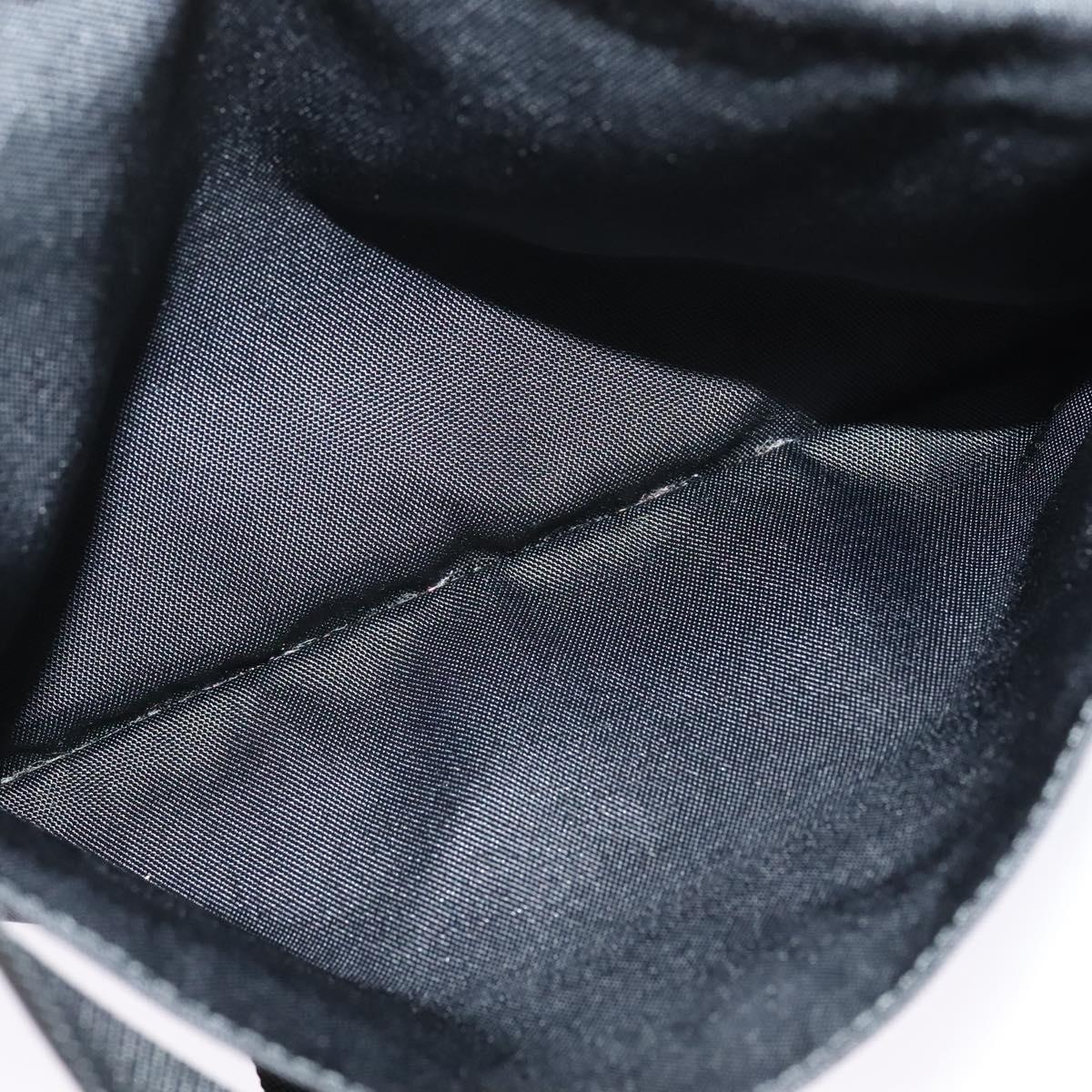 GUCCI Shoulder Bag Nylon Black Silver 019 0348 Auth sw1199