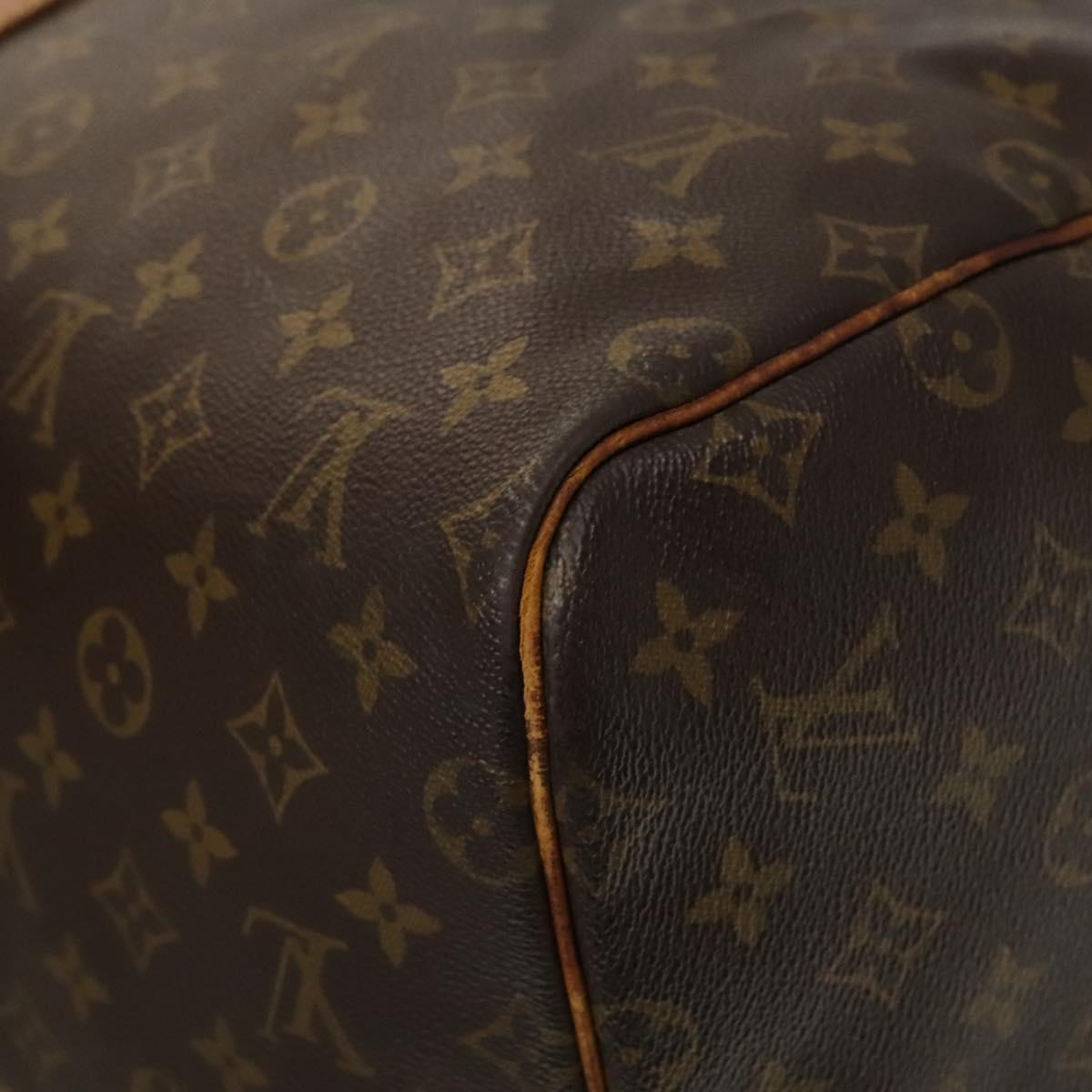 LOUIS VUITTON Monogram Keepall 55 Boston Bag M41424 LV Auth sw1207