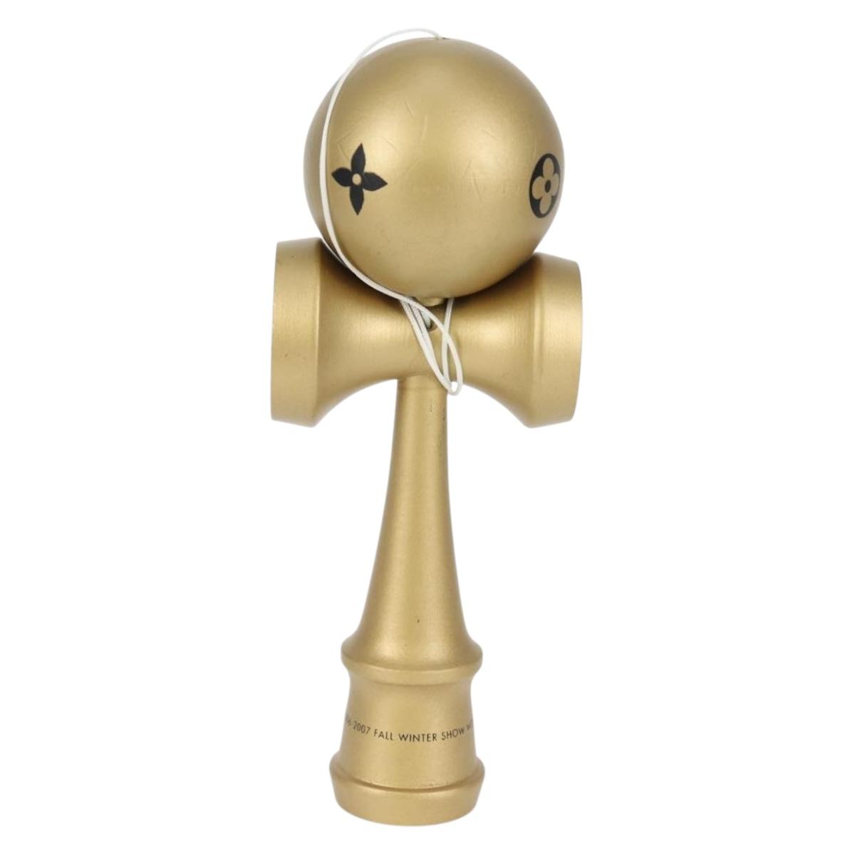 LOUIS VUITTON LV VIP Exclusive Kendama 3 Pieces Gold LV Auth sw1212M
