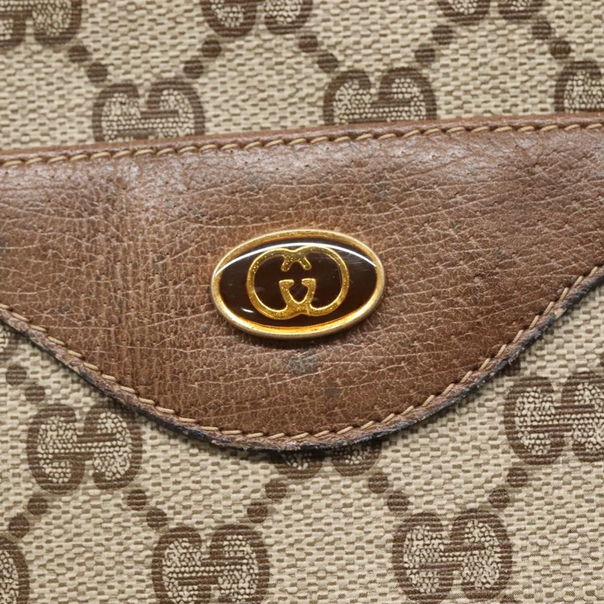 GUCCI GG Supreme Web Sherry Line Tote Bag PVC Beige Gold 39 02 003 Auth sw1238
