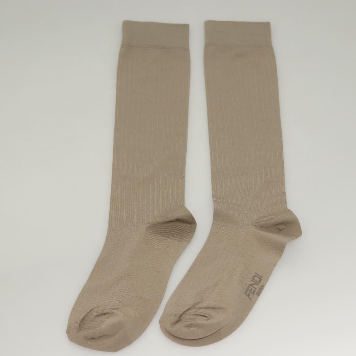 FENDI Socks Leg Warmers Nylon set Green Auth sw1244