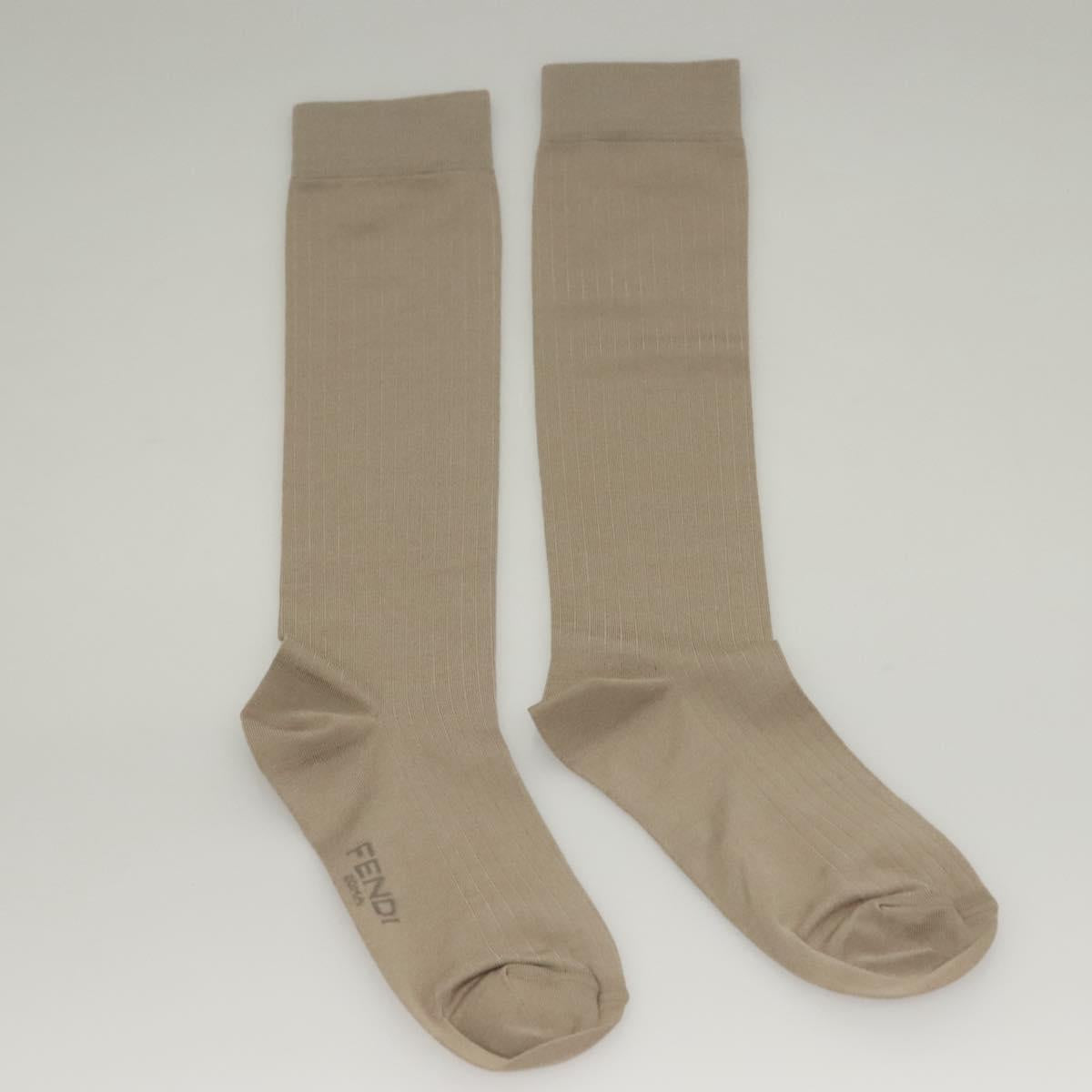 FENDI Socks Leg Warmers Nylon set Green Auth sw1244