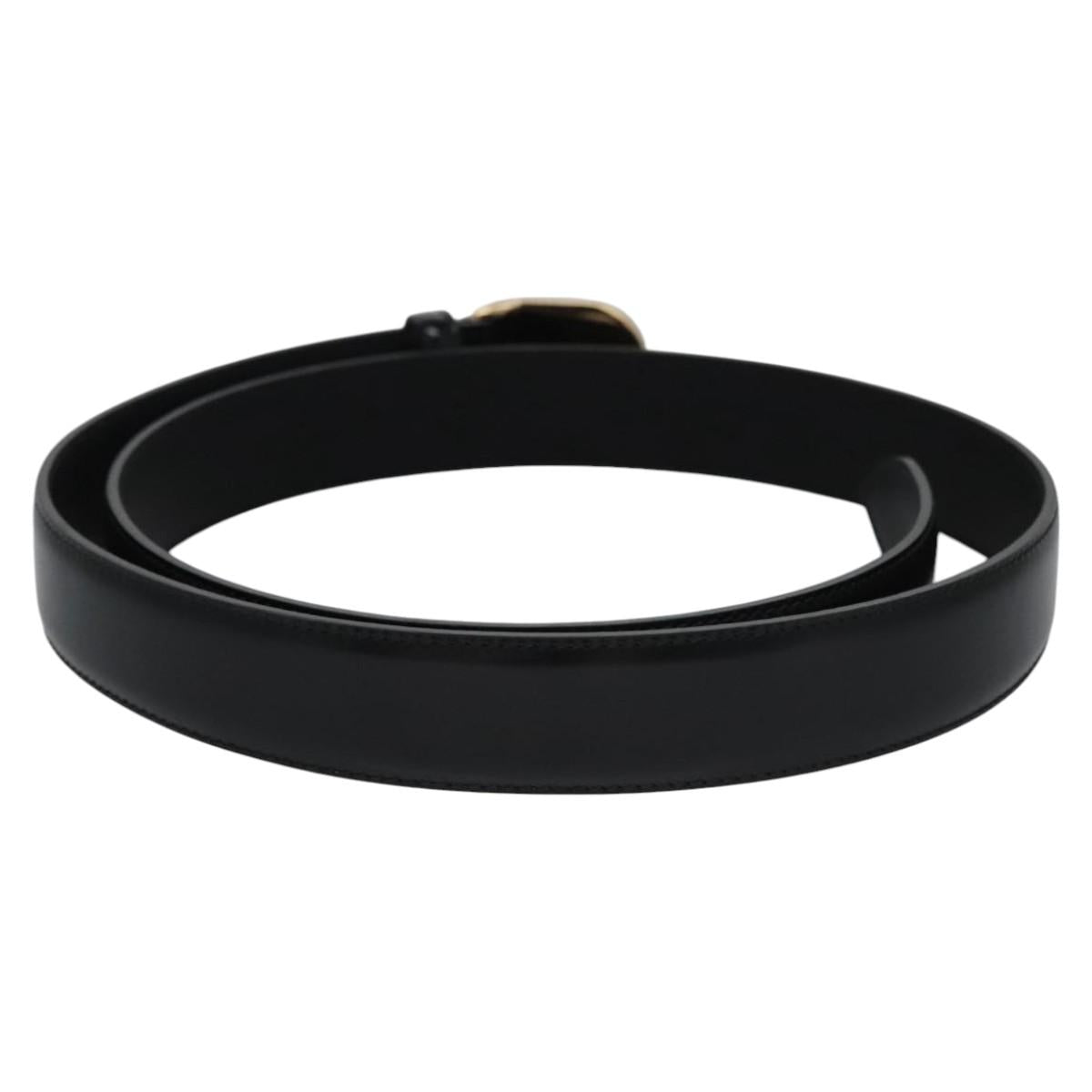 GUCCI Belt Leather 42.1"""" Black 547754 Auth sw125