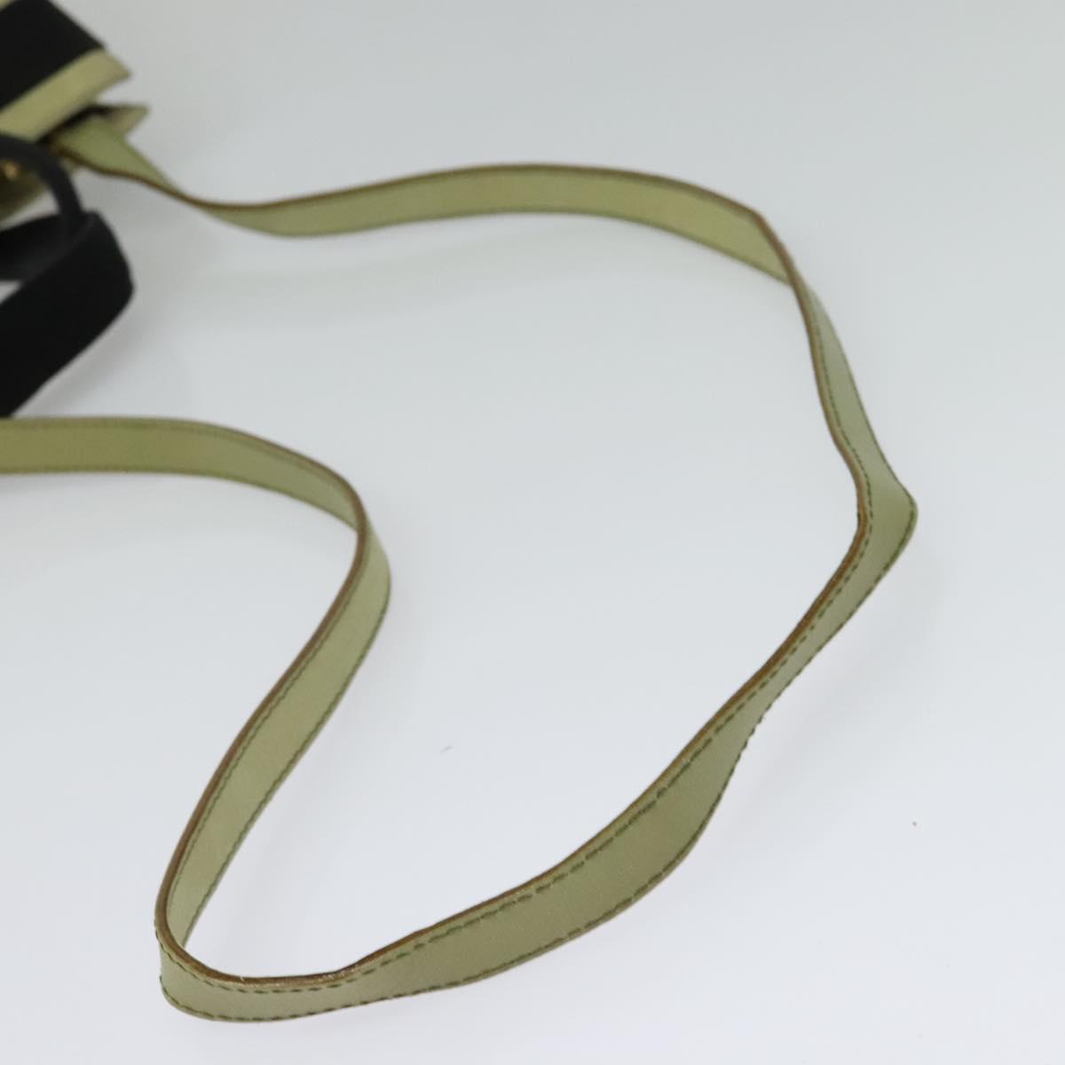 Salvatore Ferragamo Vala Hand Bag Suede 2way Beige Gold Auth sw1296