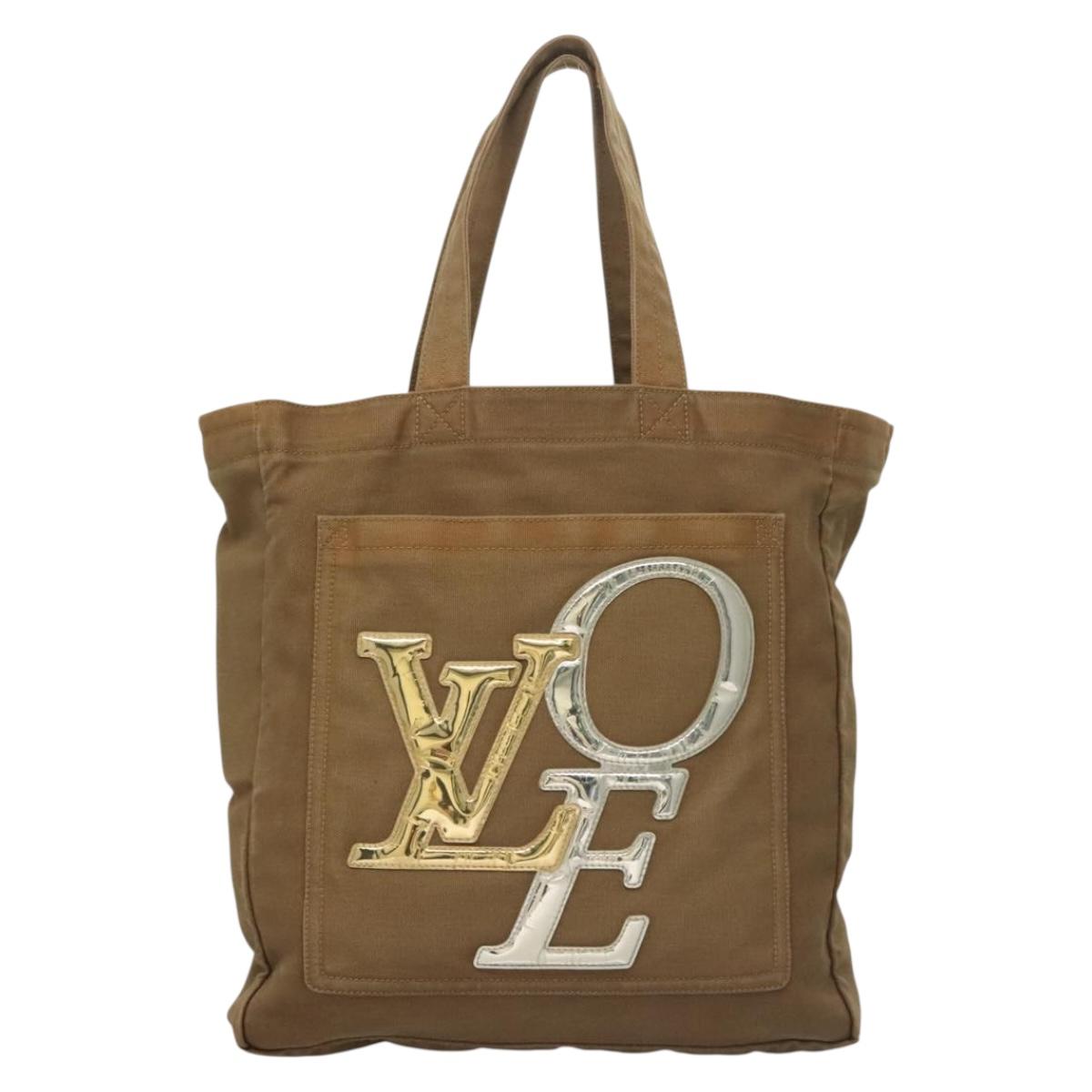 LOUIS VUITTON That's Love Tote MM Tote Bag Brown M95466 LV Auth sw1301