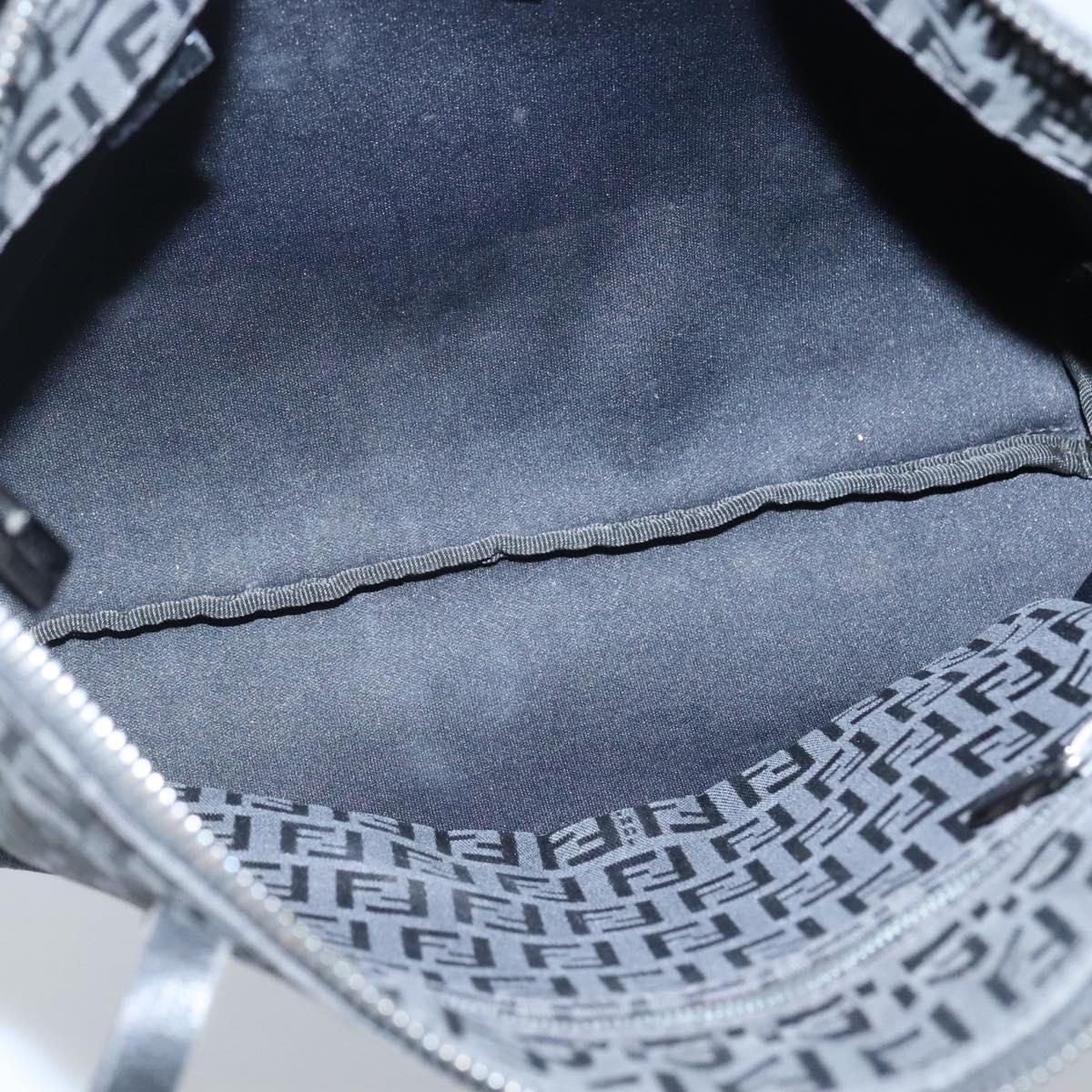 FENDI Zucchino Canvas Tote Bag Black Auth sw1327