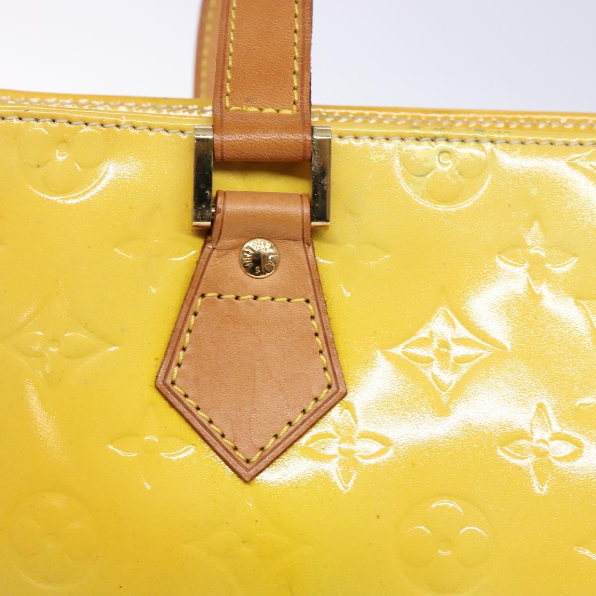 LOUIS VUITTON Monogram Vernis Houston Hand Bag Gris M91053 LV Auth sw1336
