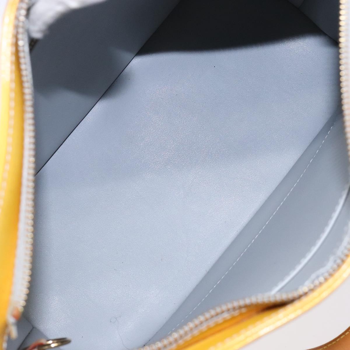LOUIS VUITTON Monogram Vernis Houston Hand Bag Gris M91053 LV Auth sw1336