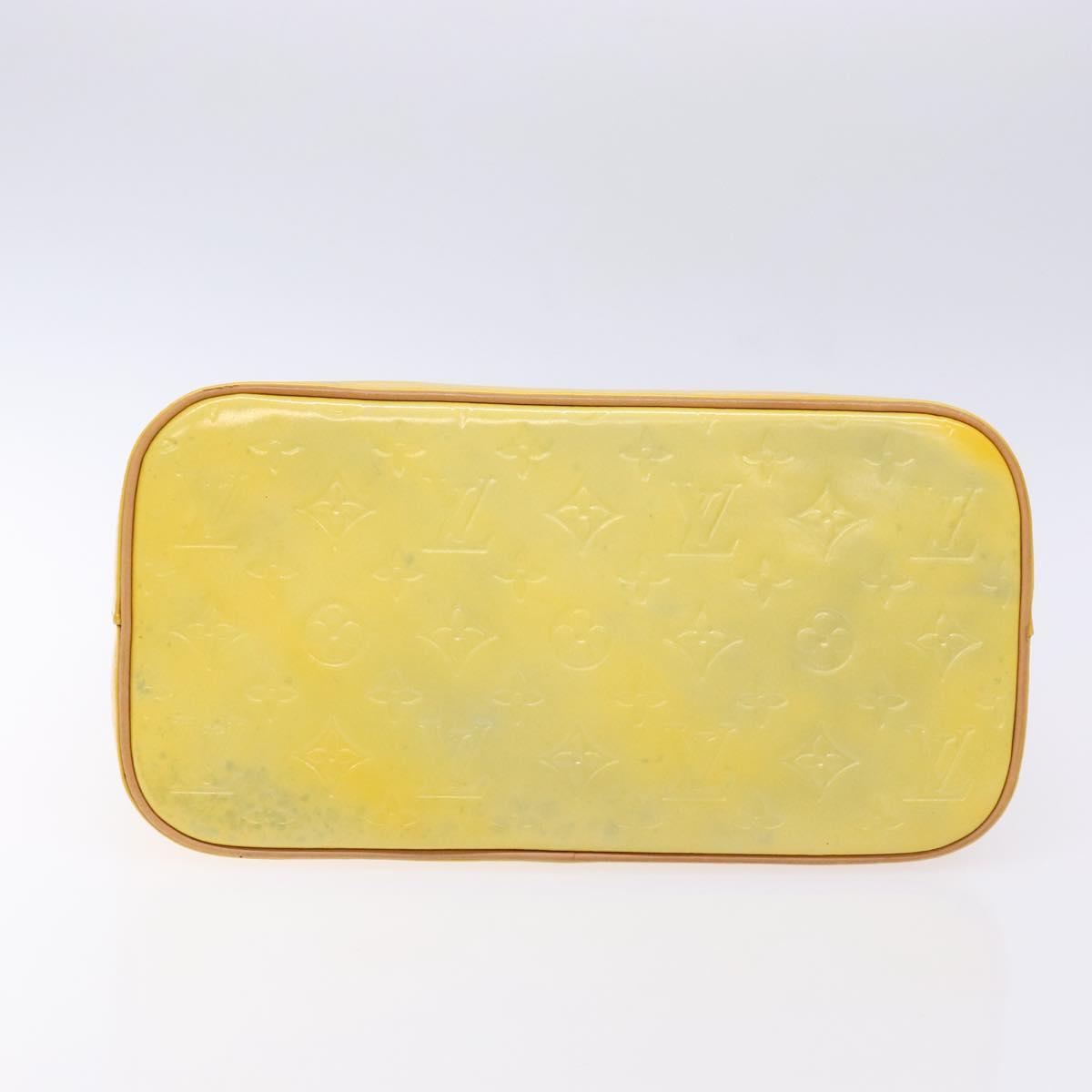 LOUIS VUITTON Monogram Vernis Houston Hand Bag Gris M91053 LV Auth sw1336