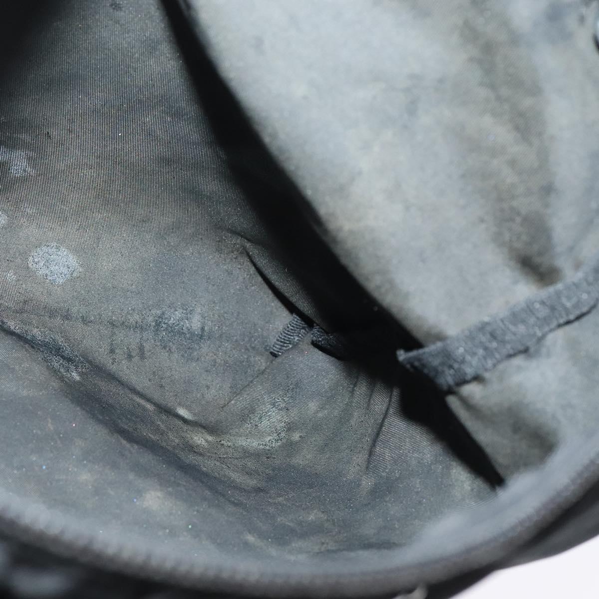 PRADA Shoulder Bag Nylon Black Silver Auth sw1340