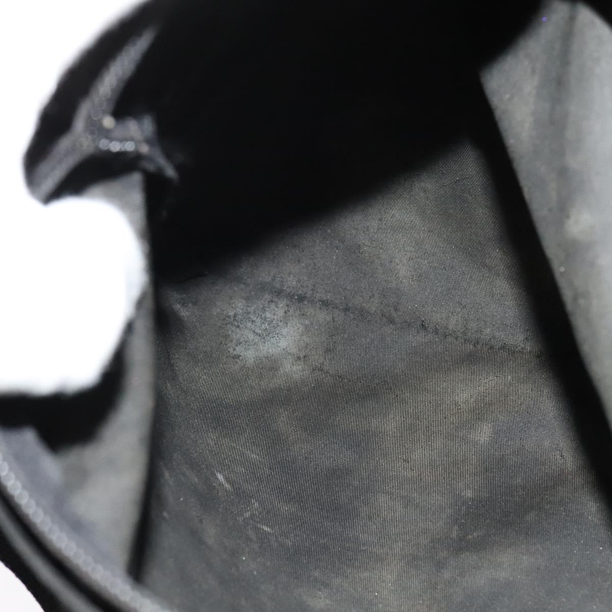 PRADA Shoulder Bag Nylon Black Silver Auth sw1340