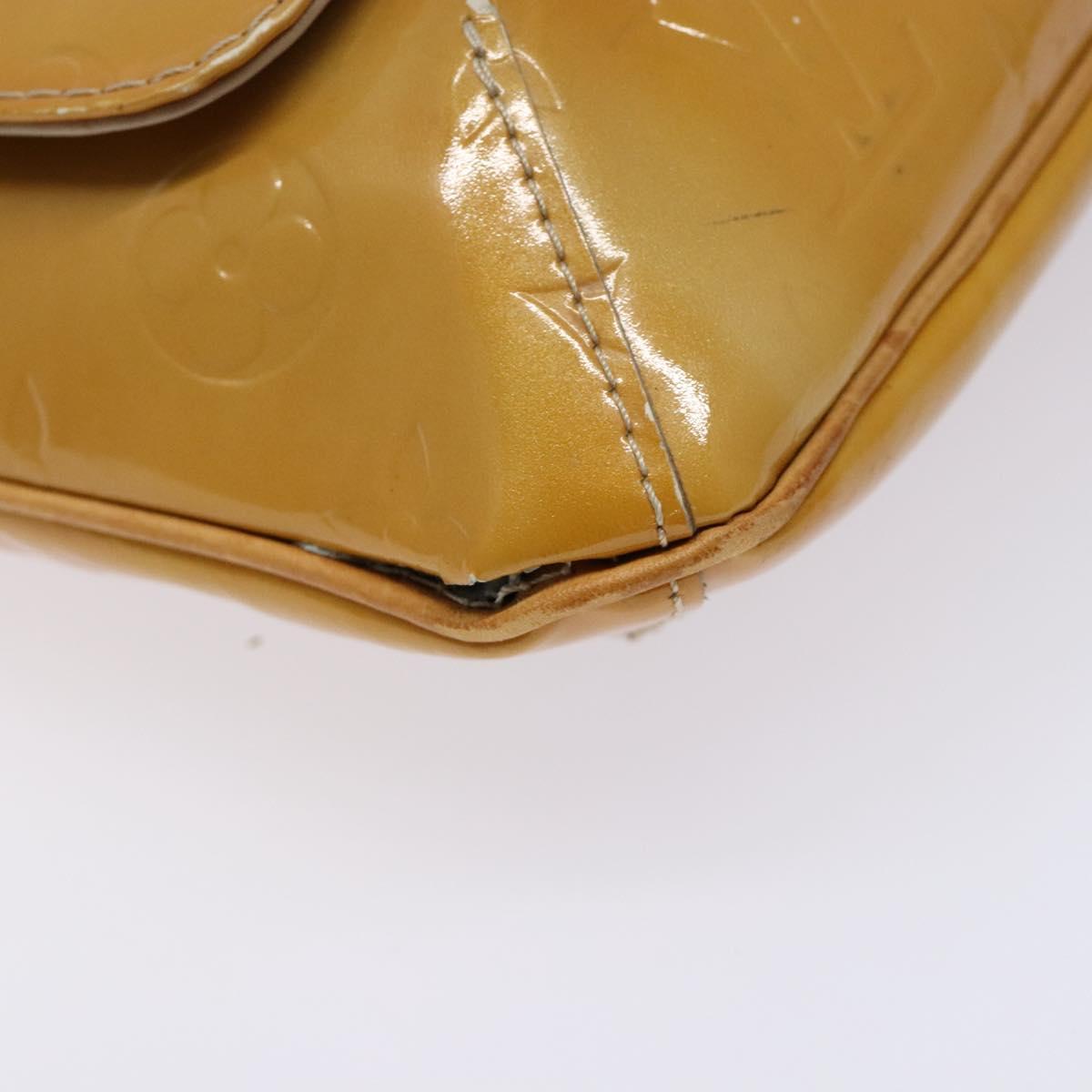 LOUIS VUITTON Monogram Vernis Thompson Street Bag Beige M91301 LV Auth sw1349