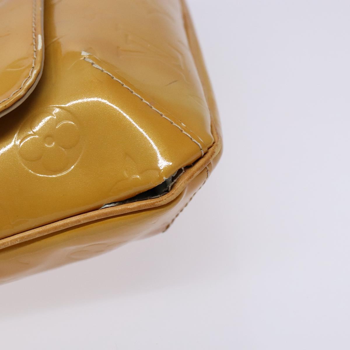 LOUIS VUITTON Monogram Vernis Thompson Street Bag Beige M91301 LV Auth sw1349