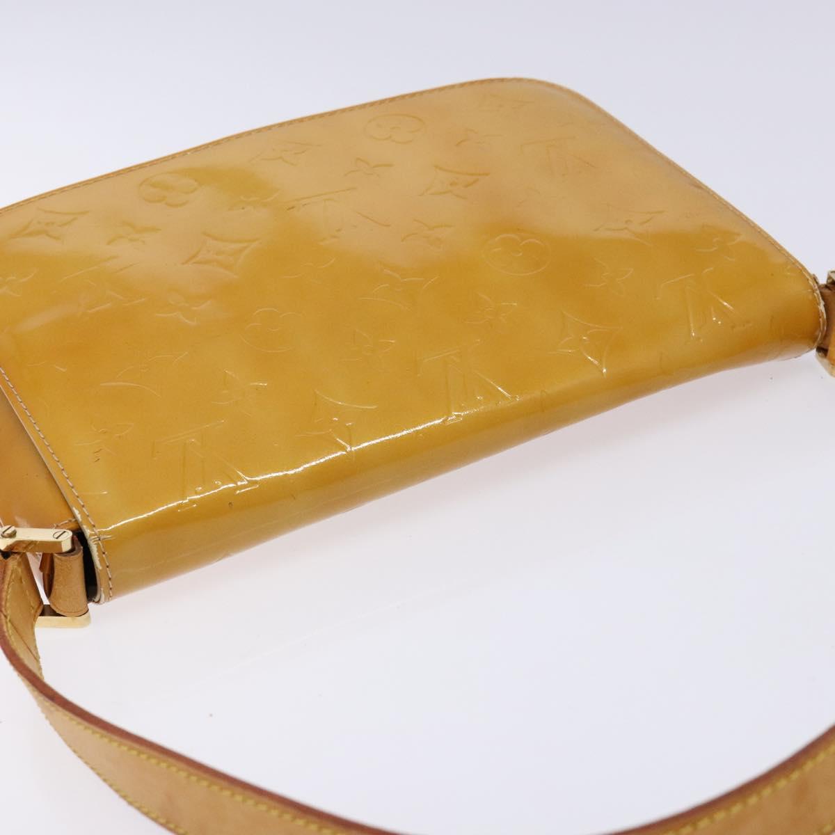 LOUIS VUITTON Monogram Vernis Thompson Street Bag Beige M91301 LV Auth sw1349