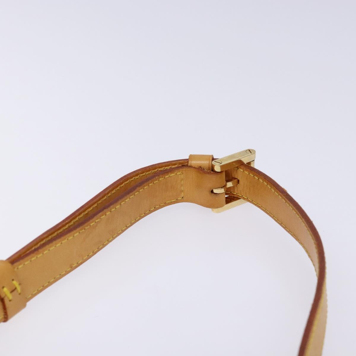 LOUIS VUITTON Monogram Vernis Thompson Street Bag Beige M91301 LV Auth sw1349