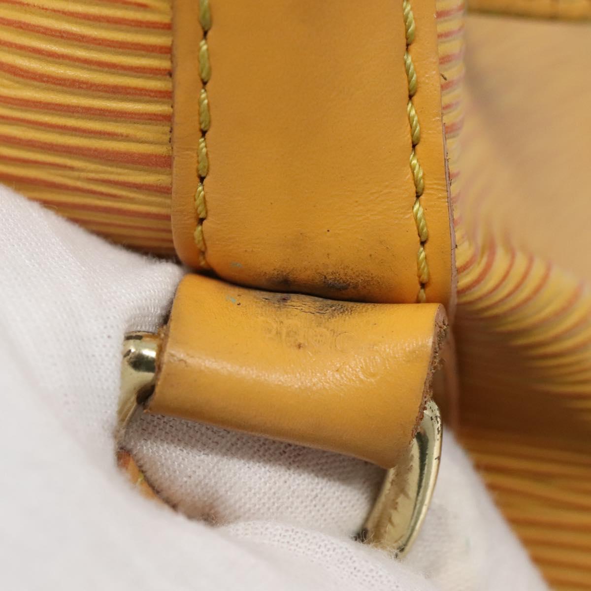 LOUIS VUITTON Epi Petit Noe Shoulder Bag Yellow M44109 LV Auth sw1355