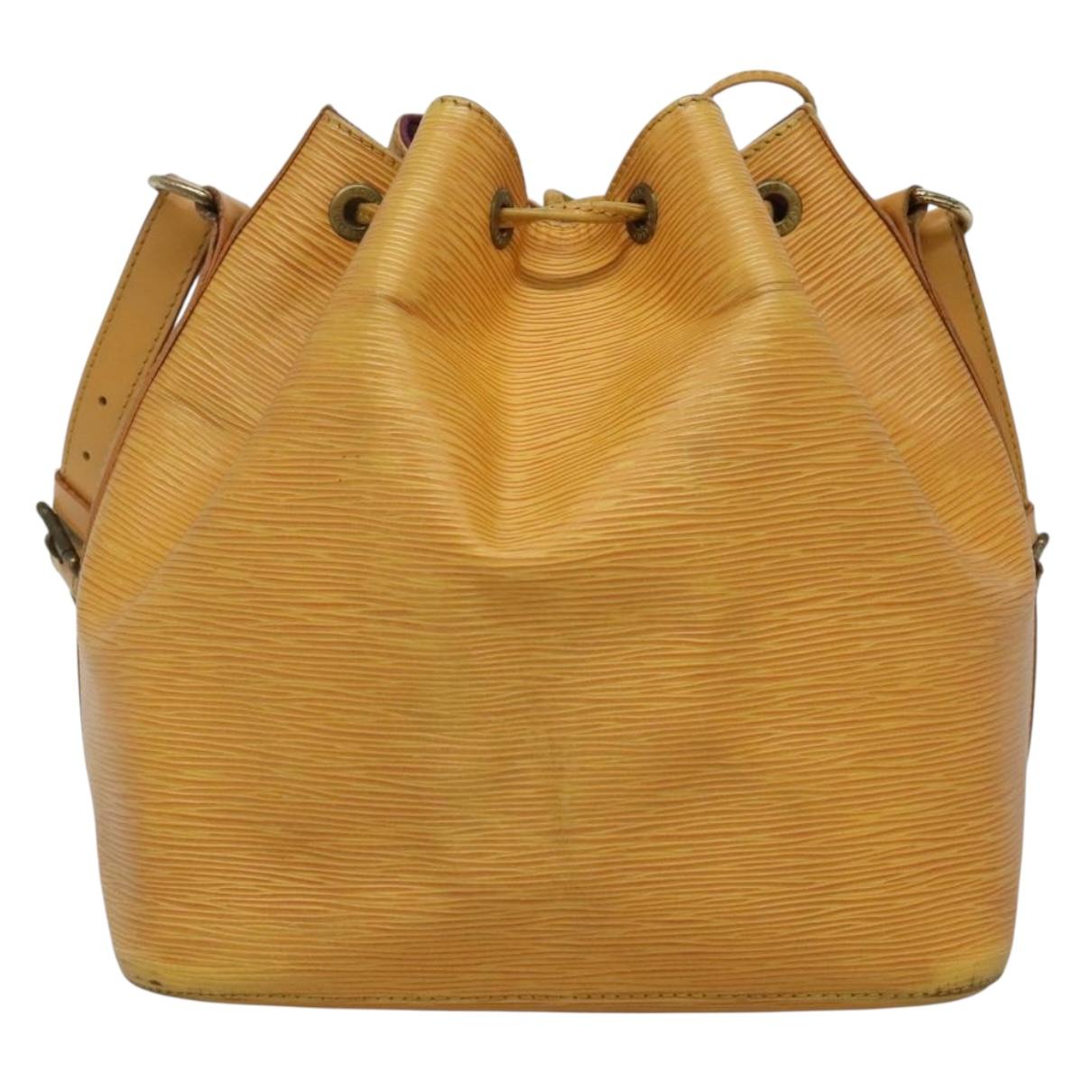 LOUIS VUITTON Epi Petit Noe Shoulder Bag Yellow M44109 LV Auth sw1355