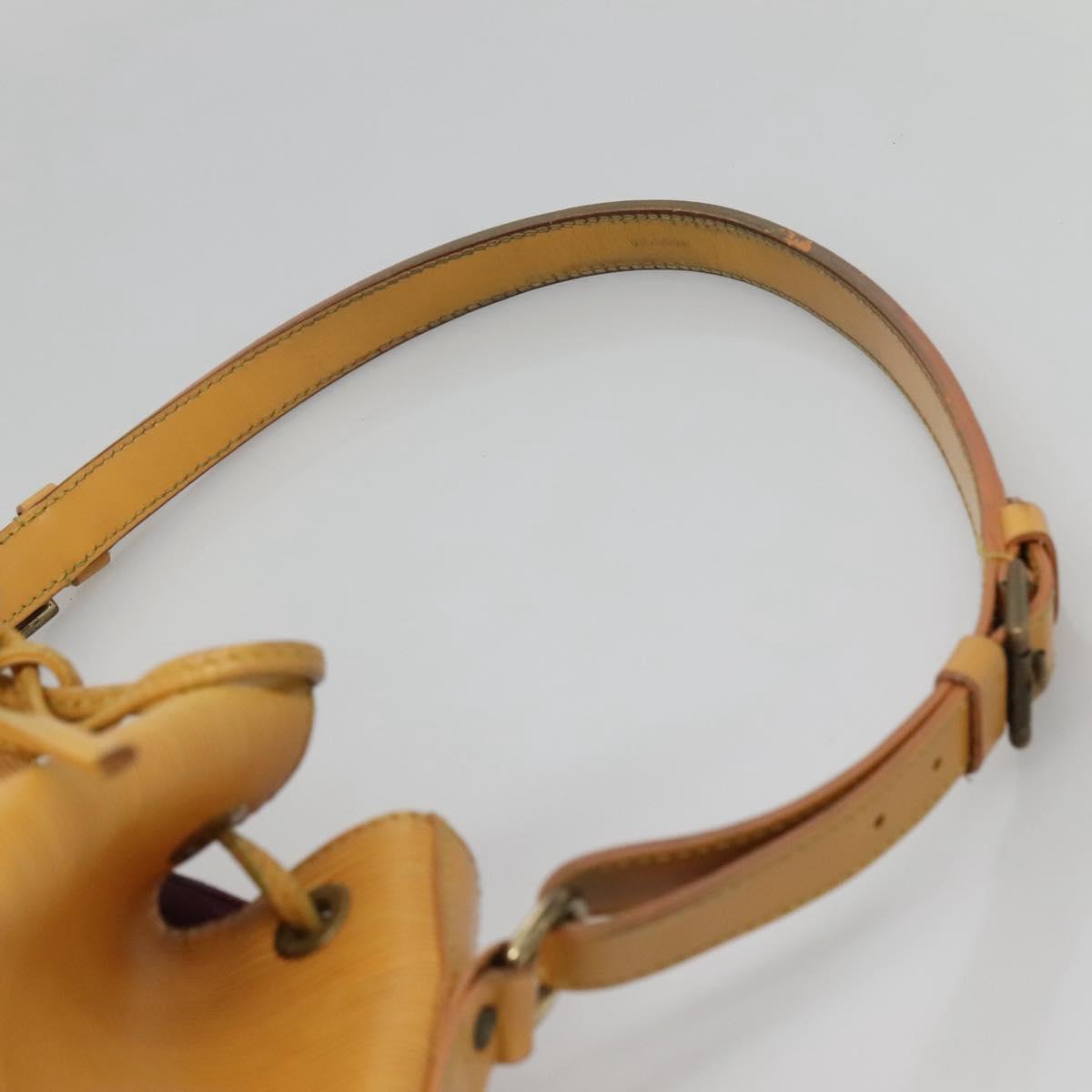 LOUIS VUITTON Epi Petit Noe Shoulder Bag Yellow M44109 LV Auth sw1355