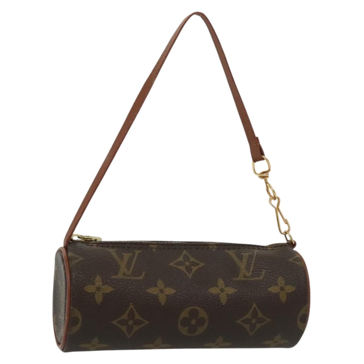 LOUIS VUITTON Monogram Papillon Pouch LV Auth sw1364