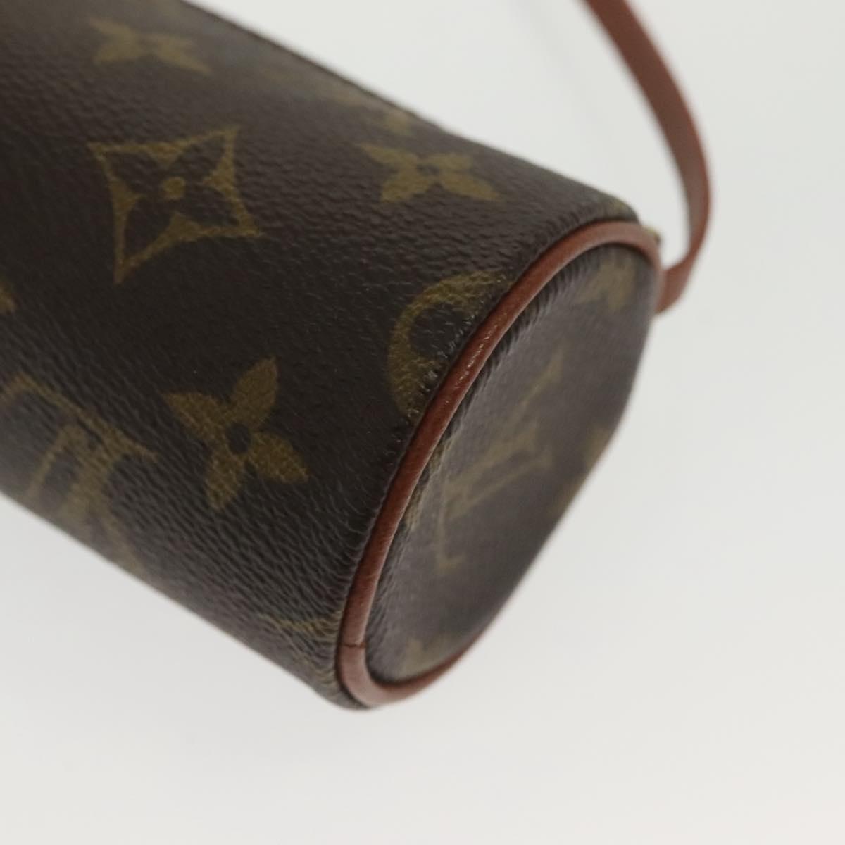 LOUIS VUITTON Monogram Papillon Pouch LV Auth sw1364