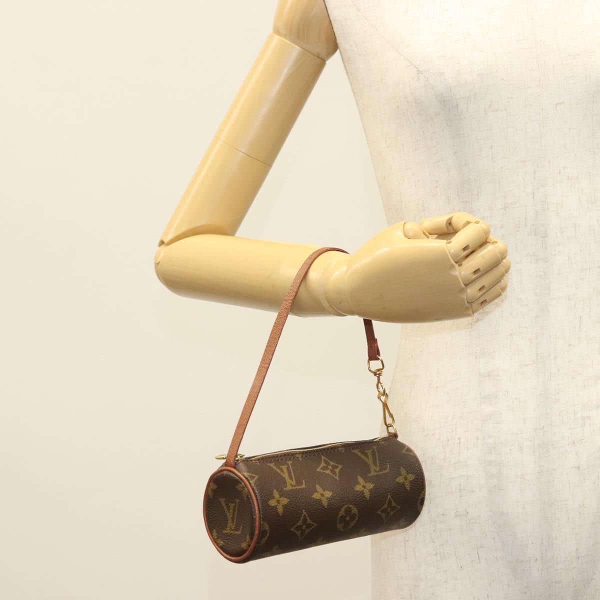 LOUIS VUITTON Monogram Papillon Pouch LV Auth sw1364