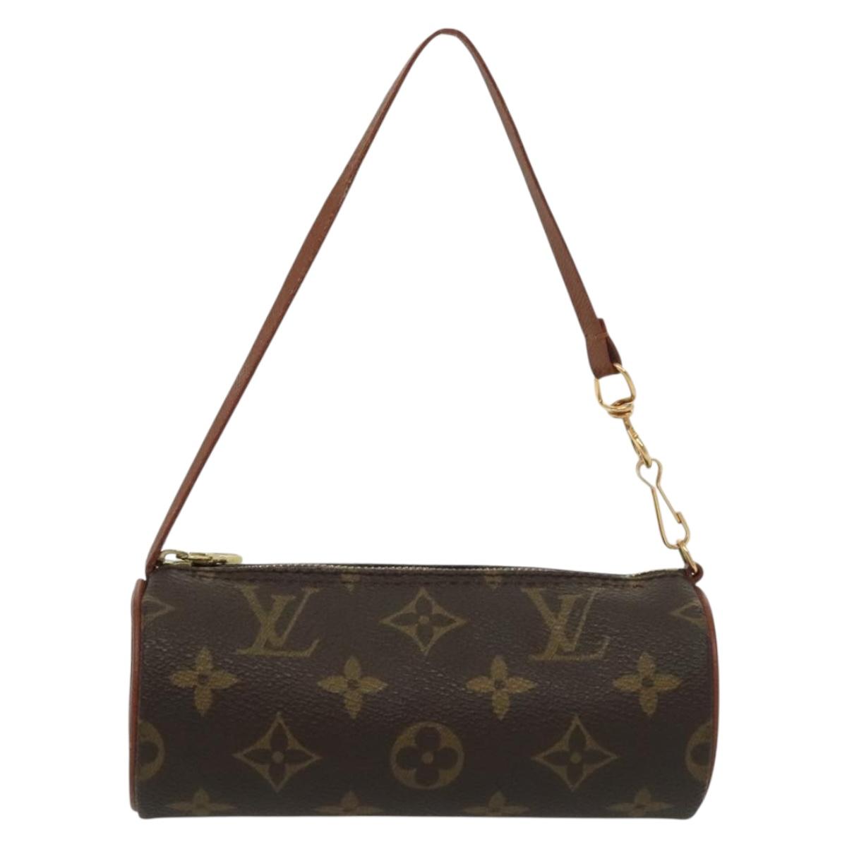 LOUIS VUITTON Monogram Papillon Pouch LV Auth sw1364