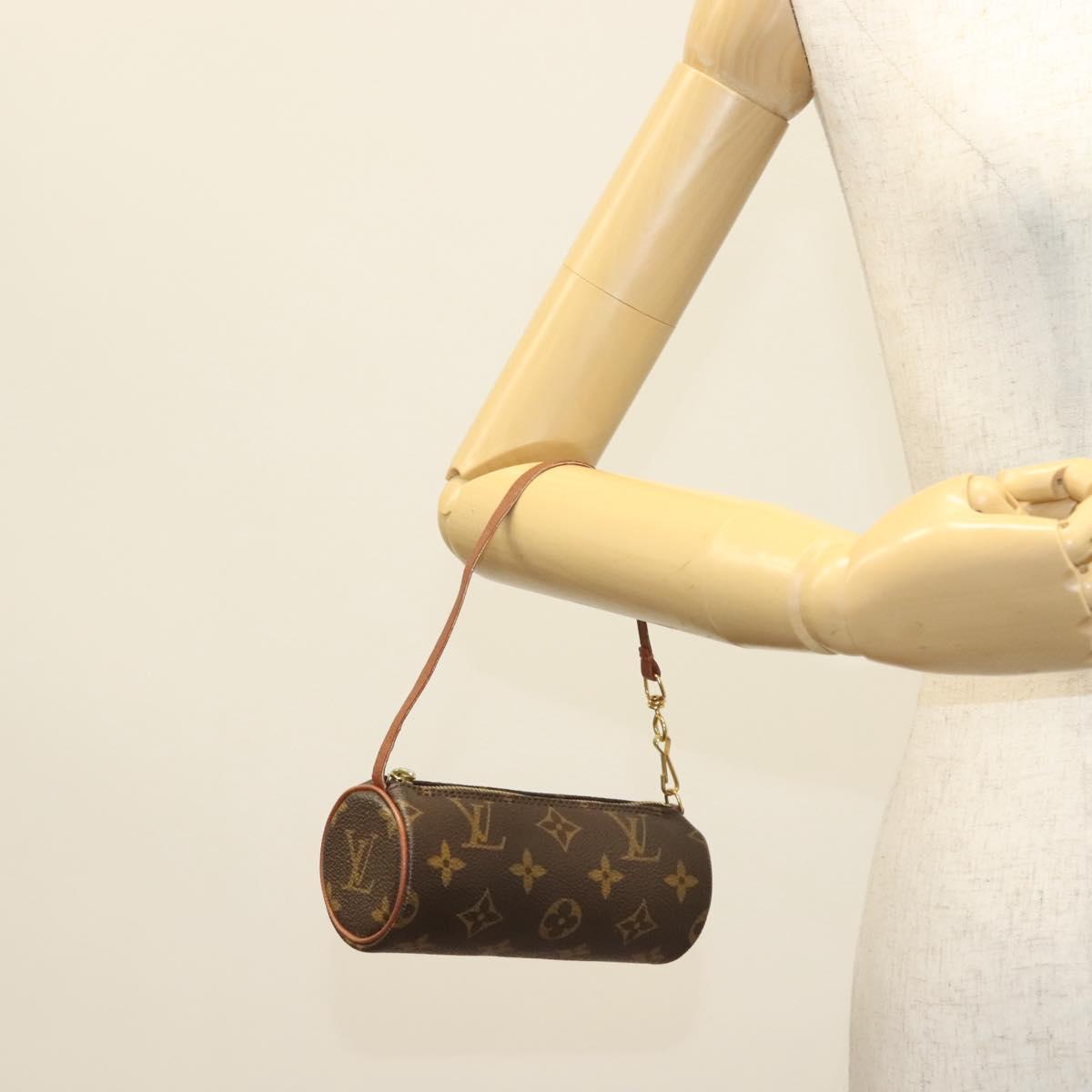LOUIS VUITTON Monogram Papillon Pouch LV Auth sw1366