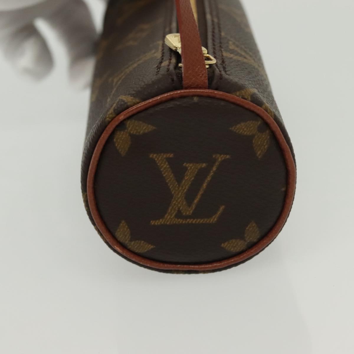 LOUIS VUITTON Monogram Papillon Pouch LV Auth sw1369