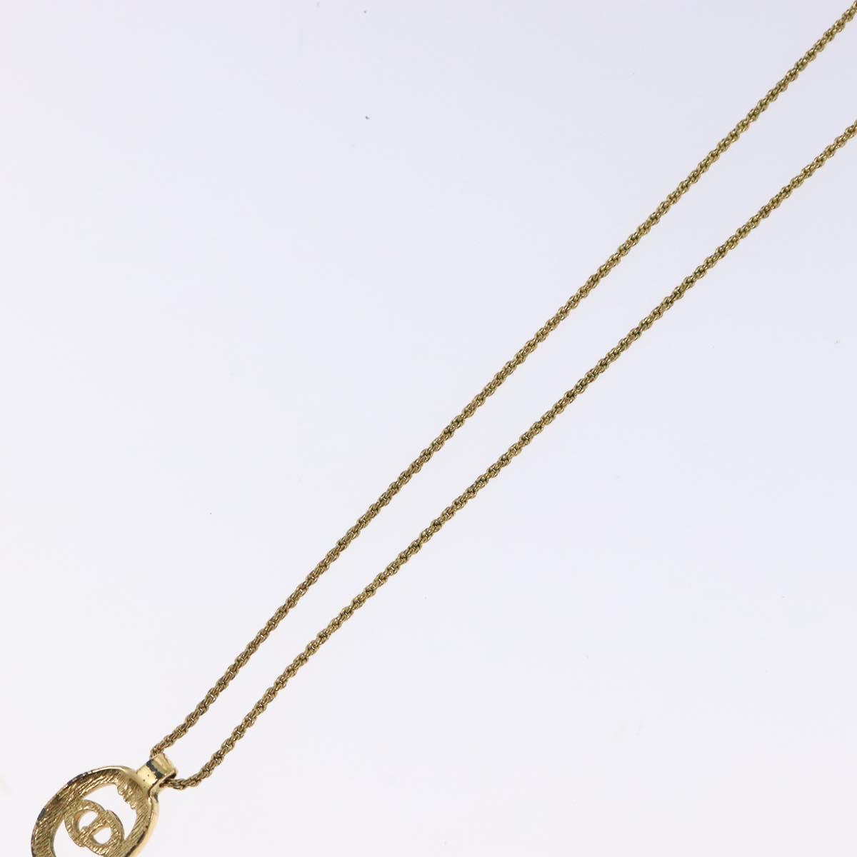 Christian Dior Necklace metal Gold Auth sw1371