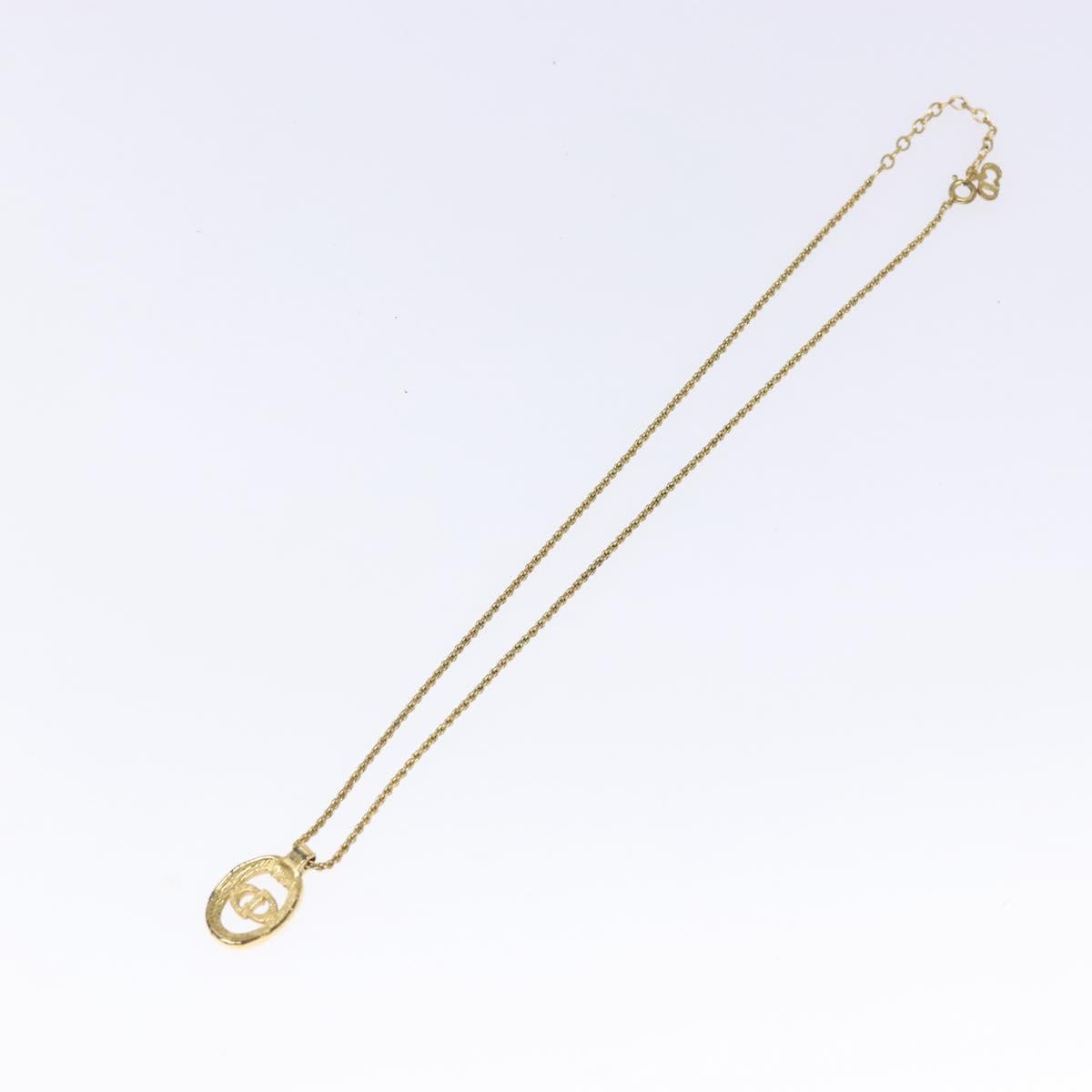 Christian Dior Necklace metal Gold Auth sw1371