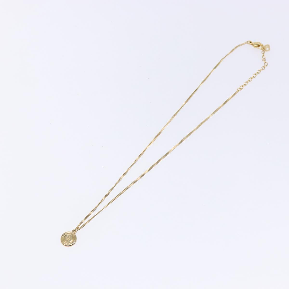 Christian Dior Necklace metal Gold Auth sw1373