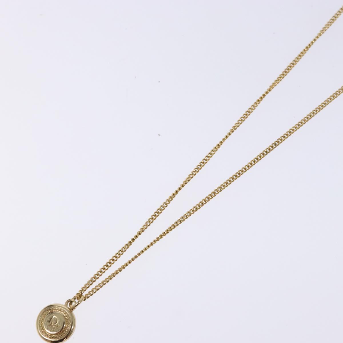 Christian Dior Necklace metal Gold Auth sw1373