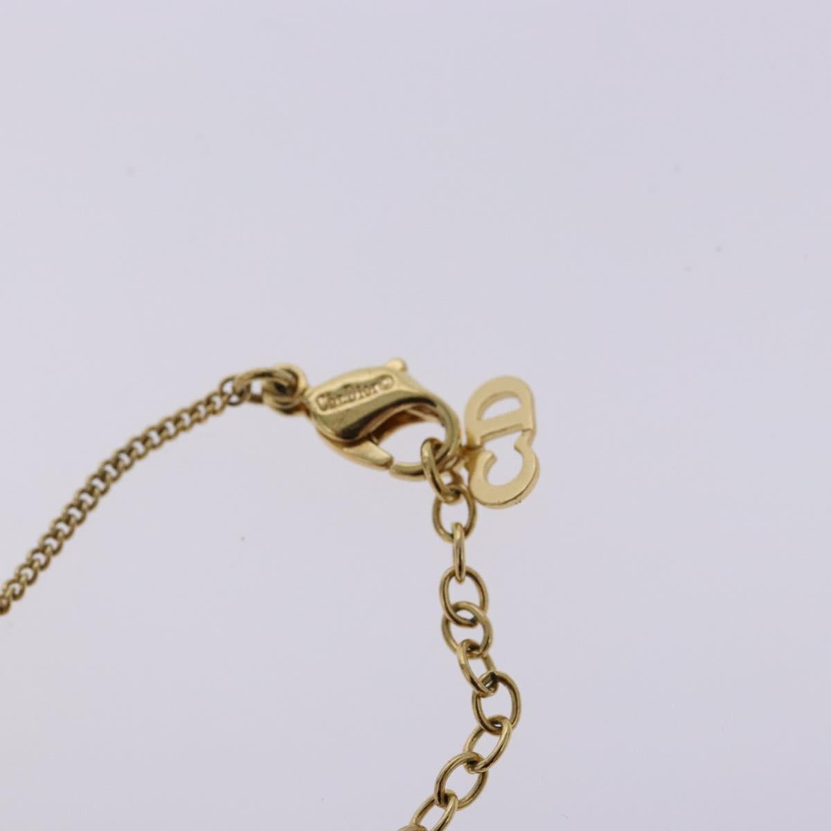Christian Dior Necklace metal Gold Auth sw1373