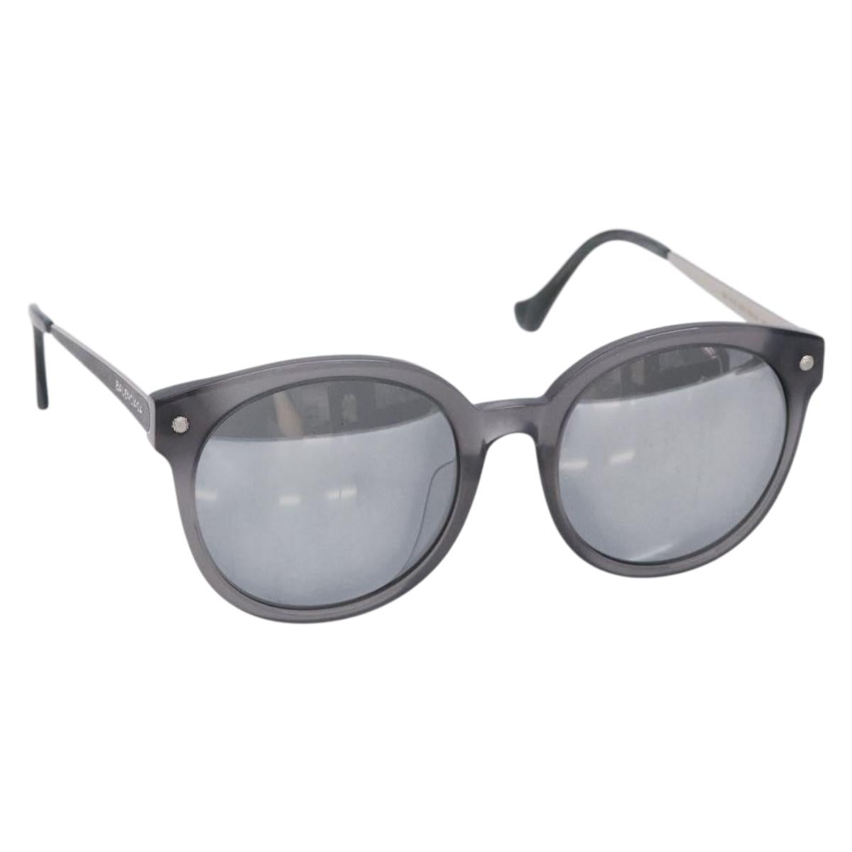 BALENCIAGA Sunglasses Plastic Black Auth sw1377
