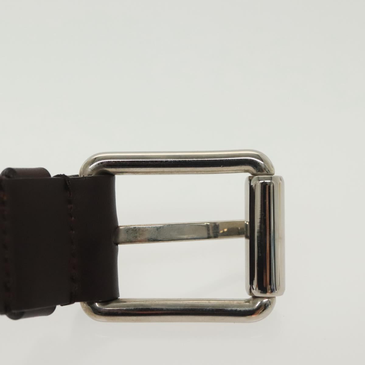 GUCCI Web Sherry Line Belt Leather 40.2"" Black Red Green Auth sw1390