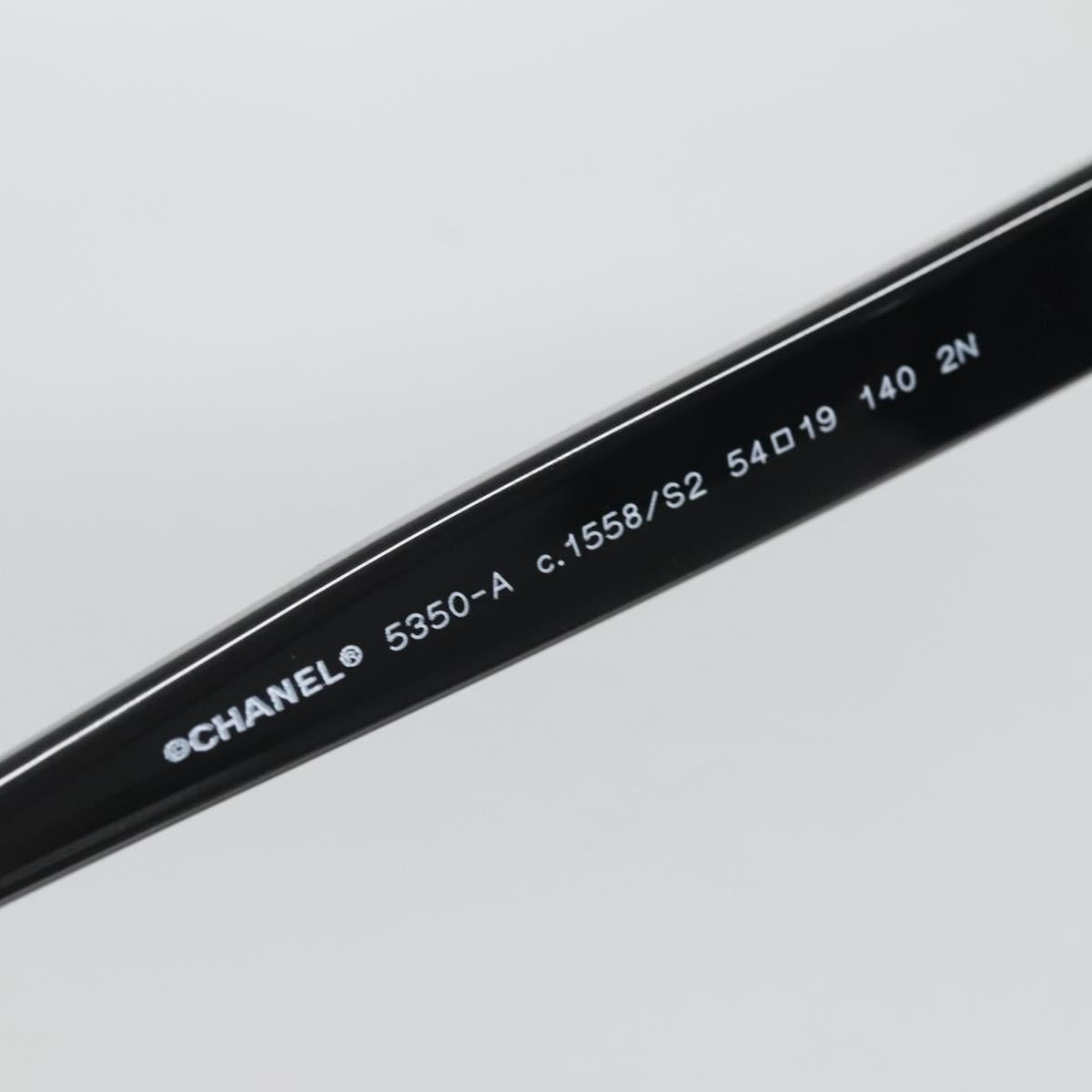 CHANEL Sunglasses plastic Black CC Auth sw1395V