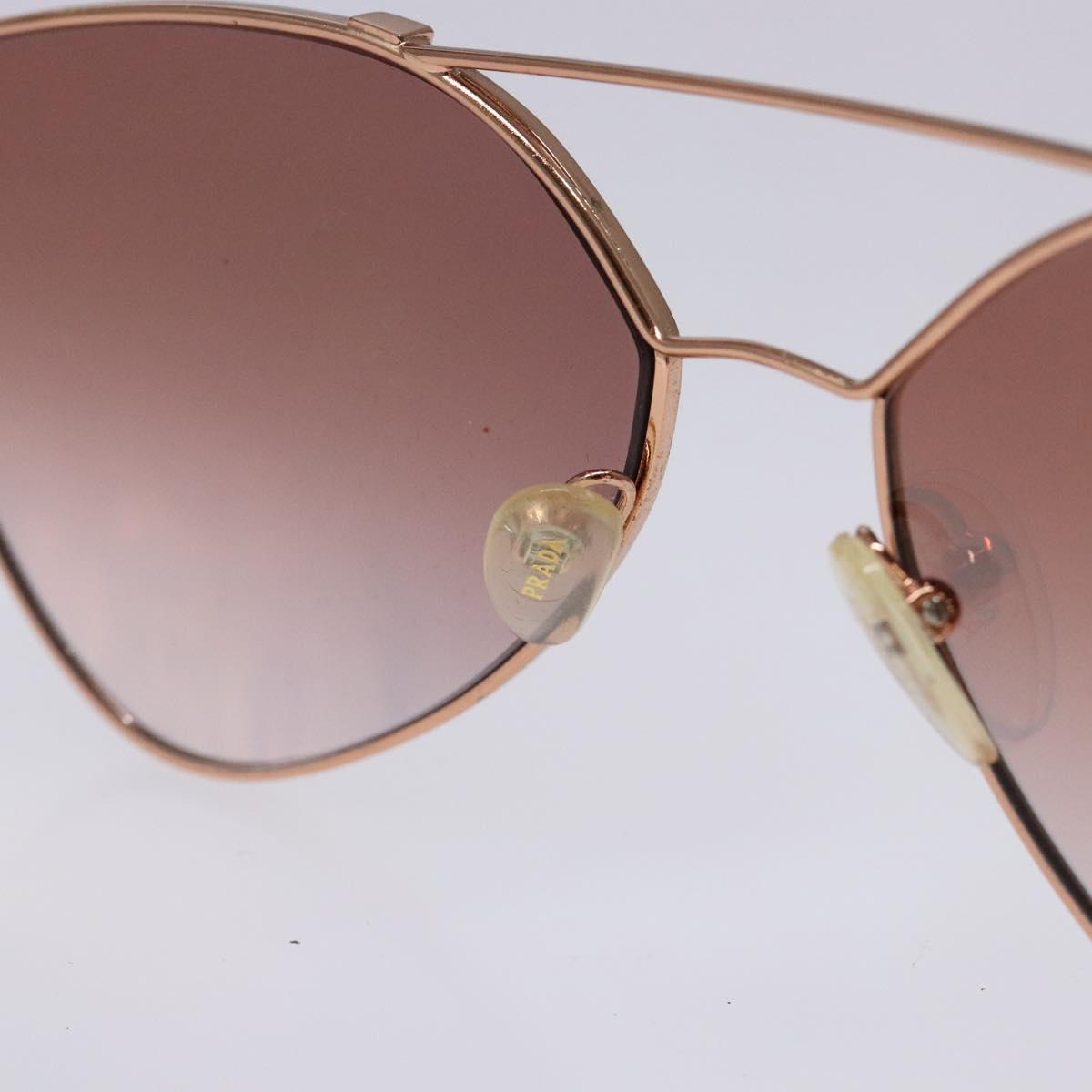PRADA Sunglasses metal Gold Auth sw1398
